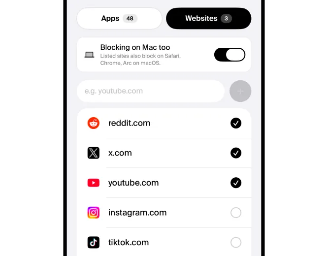 Norma for Mac — Pick your sites